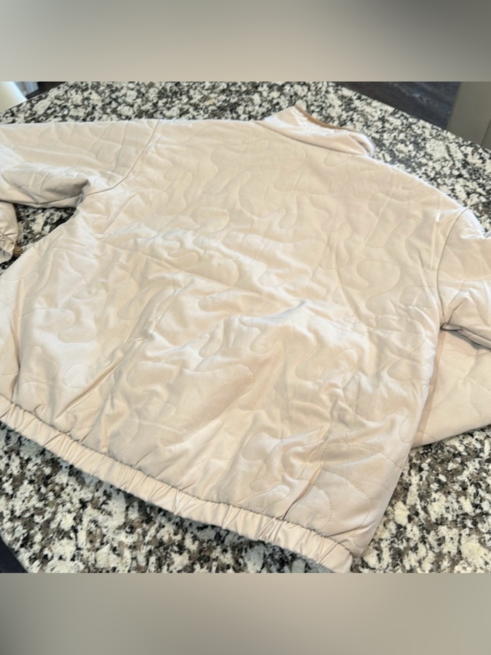 Avalanche Beige Quilted Half-Zip Pullover Jacket - Picture 6 of 6